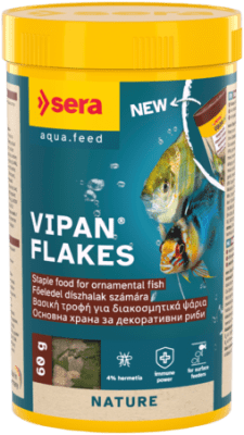 sera Vipan Nature 250 мл - натурална храна за всички рибки