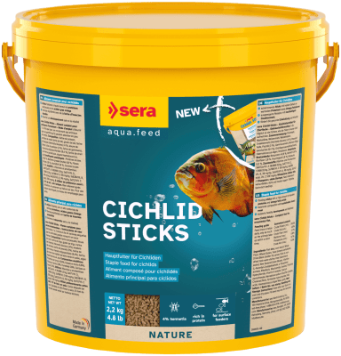 sera Cichlid Nature 10000 мл, 2 кг - гранулирана храна за цихлиди