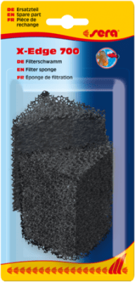 sera filter sponge, black for X-Edge 700 – резервна гъба за филтър за ъгъл - 2 бр.