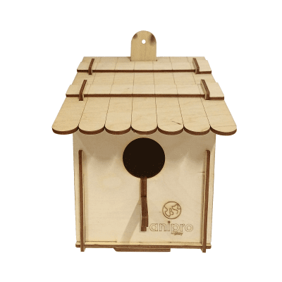 Дървена къщичка за птици Happy song
