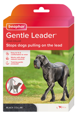 Beaphar Gentle Leader повод срещу дърпане за куче, черен, едри породи