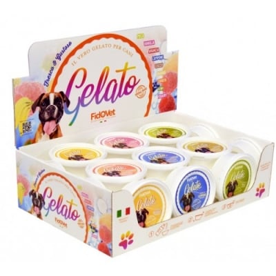 Fidovet сладолед за кучета, дисплей 25 бр х 40 г, 6 вида микс