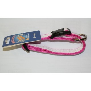 anipro наш.лента с коприна 10мм/20-35см, бяло/червено