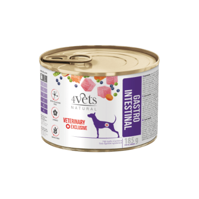 4Vets Natural Gastro Intestinal храна за стомашно чревни проблеми, 185 г