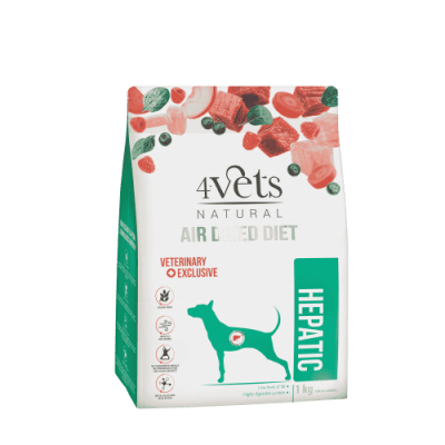 4Vets Natural Hepatic суха храна за чернодробни проблеми, 1 кг