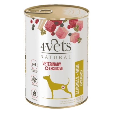 4Vets Natural Urinary храна за проблеми с уринарния тракт, 400 г
