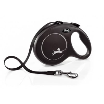 flexi New Classic Large - 8м лента, до 50 кг - черен