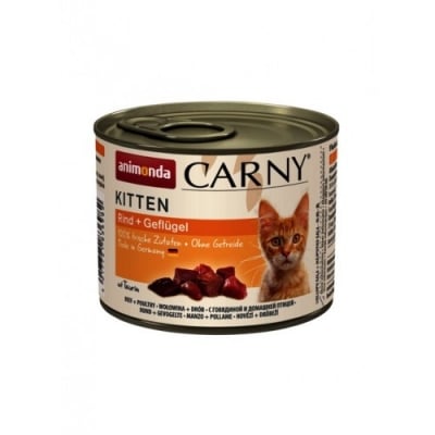 Carny Kitten - говеждо + птиче коктейл, 400 г, (6 бр./стек)
