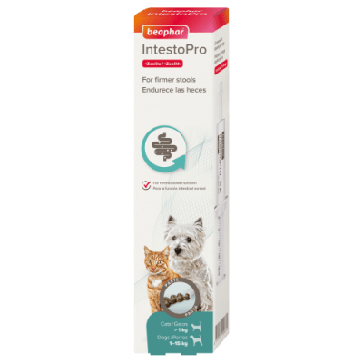 Beaphar IntestoPro паста за дребни породи кучета и котки, за подобряване на чревната микрофлора, 20 мл