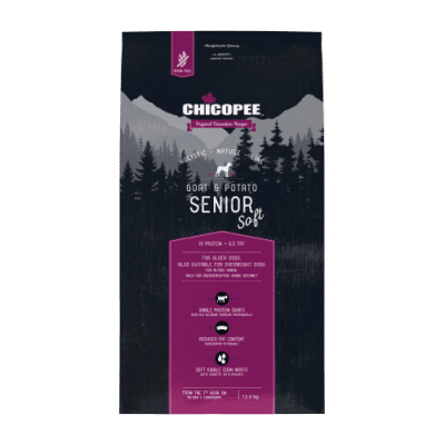 Chicopee Dog HNL Senior Soft+ мека гранула за възрастни кучета, козе и картофи, 12кг