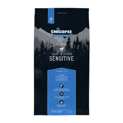 Chicopee Dog HNL Sensitive за кучета с чувствителен стомах, пъстърва и картофи, 12кг