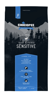 Chicopee Dog HNL Sensitive за кучета с чувствителен стомах, пъстърва и картофи, 12кг