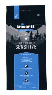 Chicopee Dog HNL Sensitive за кучета с чувствителен стомах, пъстърва и картофи, 2кг