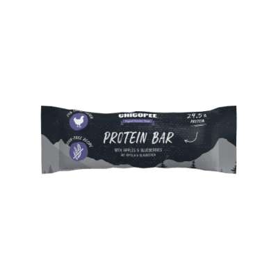 Chicopee Protein Bar протеинов бар с пилешко, ябълки и боровинки, 9 см, 25 г