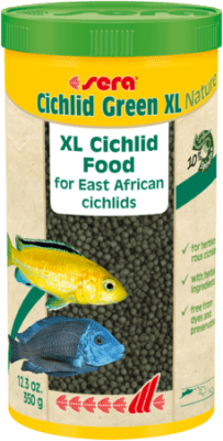 sera Cichlid Green XL Nature 1000 мл - гранулирана храна за цихлиди