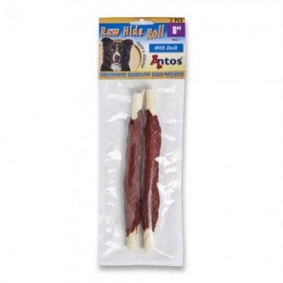 Raw Hide Roll premium усукани солети  обвити с патешко месо, 20см, 2бр