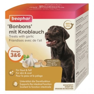 Beaphar Mutton Mini Treat Garlic, бонбони с овнешка мас и чесън, за едри породи, 245гр