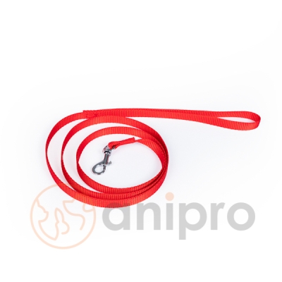 anipro Sport+ повод от лента 1.0/120см червен