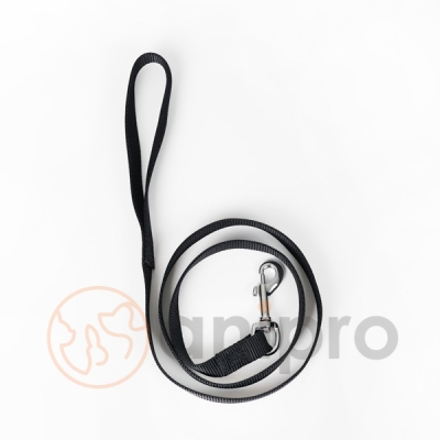 anipro Sport+ повод от лента 1.5/120см черен