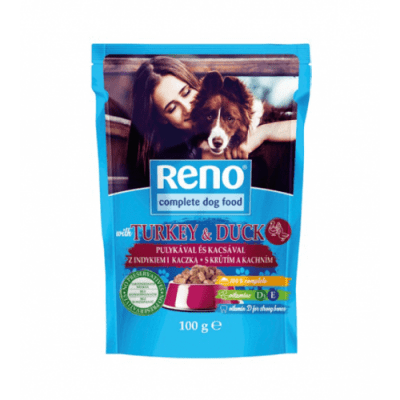Reno POUCH DOG пуешко и патешко в сос 24х100гр