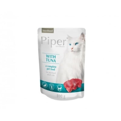 Piper® Cat Sterilised  100гр пауч -  риба тон