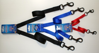 anipro накрайник за две кучета 20мм/45см червен