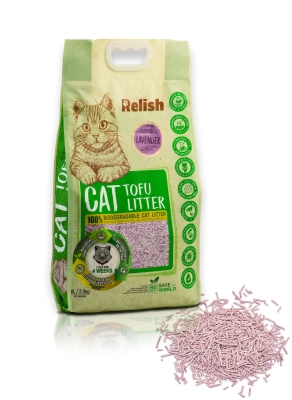 Relish Cat Tofu Litter котешка постелка тофу Лавандула 6 л.