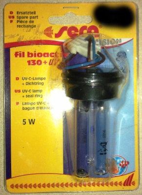 Резервна УВ лампа за външен филтър sera fil + UV 130