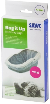 Плик за кот.постелка Savic Maxi 12 бр. макс.55 х 43см - подходящ за Oval Jumbo, Nestor, Aseo, Figaro