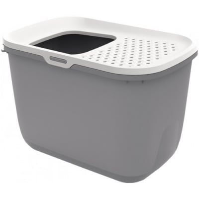 Savic Hop In - котешка тоалетна с вход отгоре - антрацит