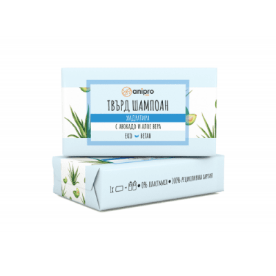 anipro Хидратиращ Твърд шампоан с авокадо и алое 60 г