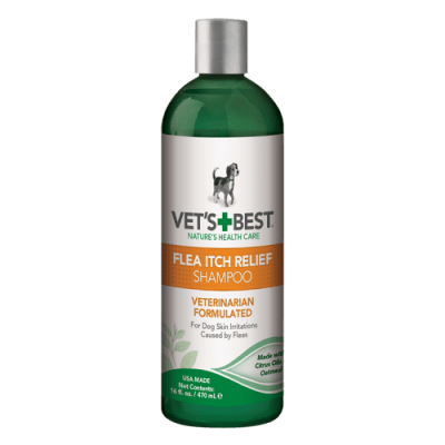 Vet's Best Flea Itch Relief Shampoo шампоан за облекчаване при ухапвания от бълхи, 470 мл