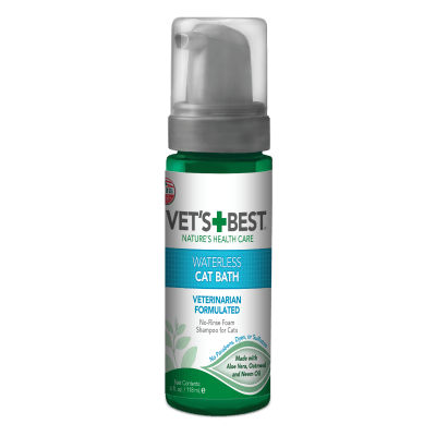 Vet's Best Waterless Cat Bath шампоан-пяна за коте без отмиване, 150 мл