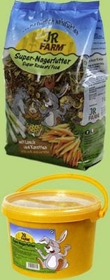  JR Farm - Висококачествен микс за всички гризачи, особено за мини зайци и морски свинчета, 1 кг