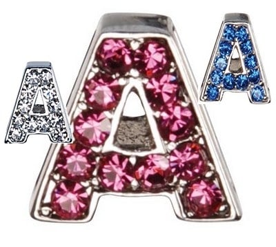  Декоративна буква с брилянти -А