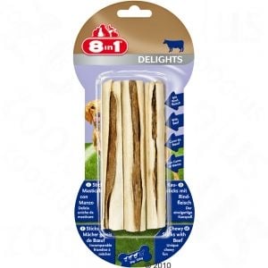 Лакомство за куче 8In1 Оригинално направени кокали с говеждо месо - 3бр