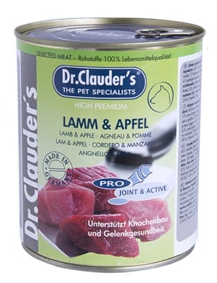 Dr. Clauders, Консерва за куче, с агне и ябълка