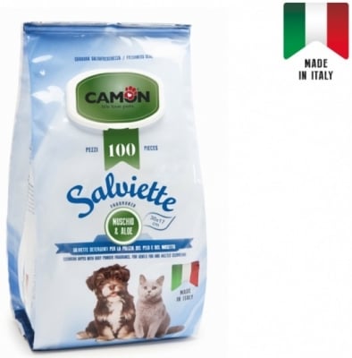 Кърпички за почистване с Алое и бял мускус. 