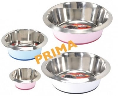 Стоманени купички с неплъзгаща гума и звукоизолация на дъното PRIMA - различни размери