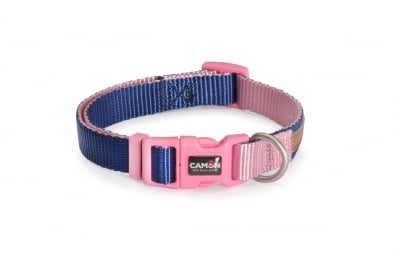 Нашийник за куче DOUBLEPREMIUM BLUE/PINK, различни размери