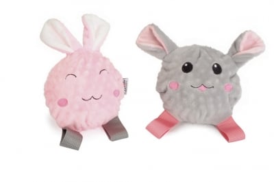 Плюшени  TPR играчки  заек и мишка  за кучета 6,5см.