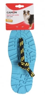 Играчка гумена подметка с въже.