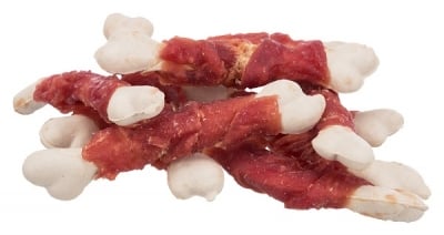 Кокалчета увити в патешко месо.