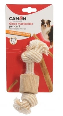 Camon Играчка за куче, въже с двоен възел с кафеено дърво 20см.
