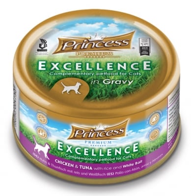 PRINCESS PREMIUM EXCELLENCE Пиле и риба тон с ориз и бели дребни рибки