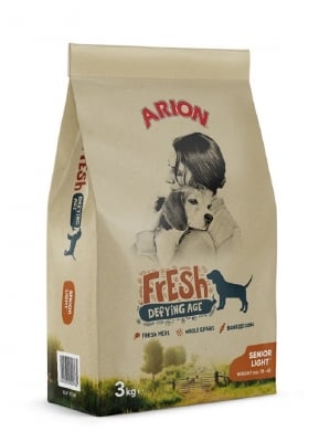 ARION FRESH Senior Light, Храна за възрасни кучета и кучета с наднормено тегло, 12.00кг