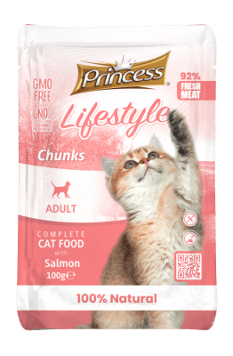 LIFESTYLE POUCHES - Хапки с Сьомга за котки. 22+2 Стек!