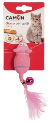 Играчка за котки - латексовa мишкa със звънче 11 см