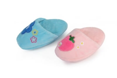 Играчка за куче - плюшени чехли 14см.