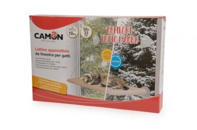 Висящо легло за прозорец за котка с 2 калъфки  -  55х33см.